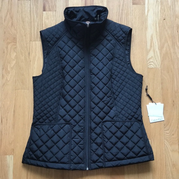 Calvin Klein Jackets & Blazers - NWT Black Quilted Vest